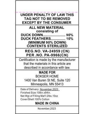 All Season 700 fill Power Luxury White Duck Down Comforter - King/Cal King