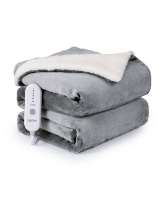 Flannel Electric Heated Throw Blanket, 50" x 60"