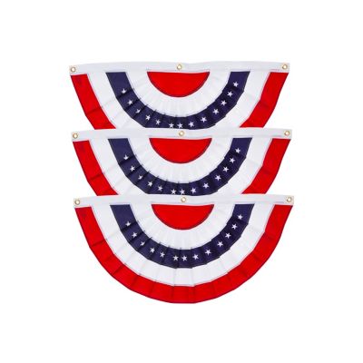 Patriotic Bunting, Medium- 58 x 27 Inches Outdoor Decor