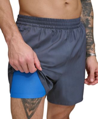 DKNY - Men's Tonal Logo Stretch 5" Volley Shorts