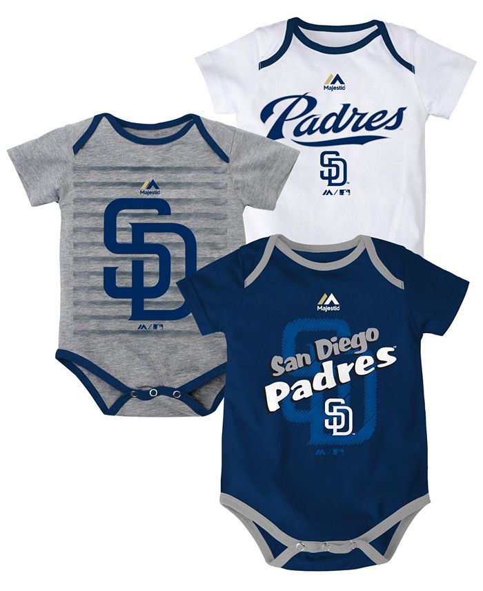 Majestic Babies' San Diego Padres 3-Piece Bodysuit Set - Macy's