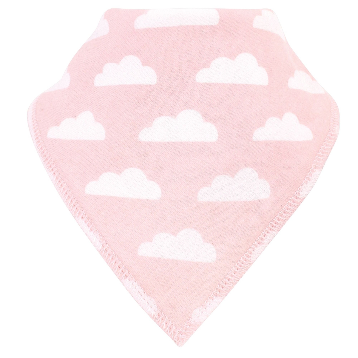 Luvable Friends Girls Pack of Ten Pleated Bandana-Style Bibs