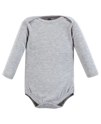 Baby Unisex Multipack of 7 Cotton Long-Sleeve Baby Bodysuits