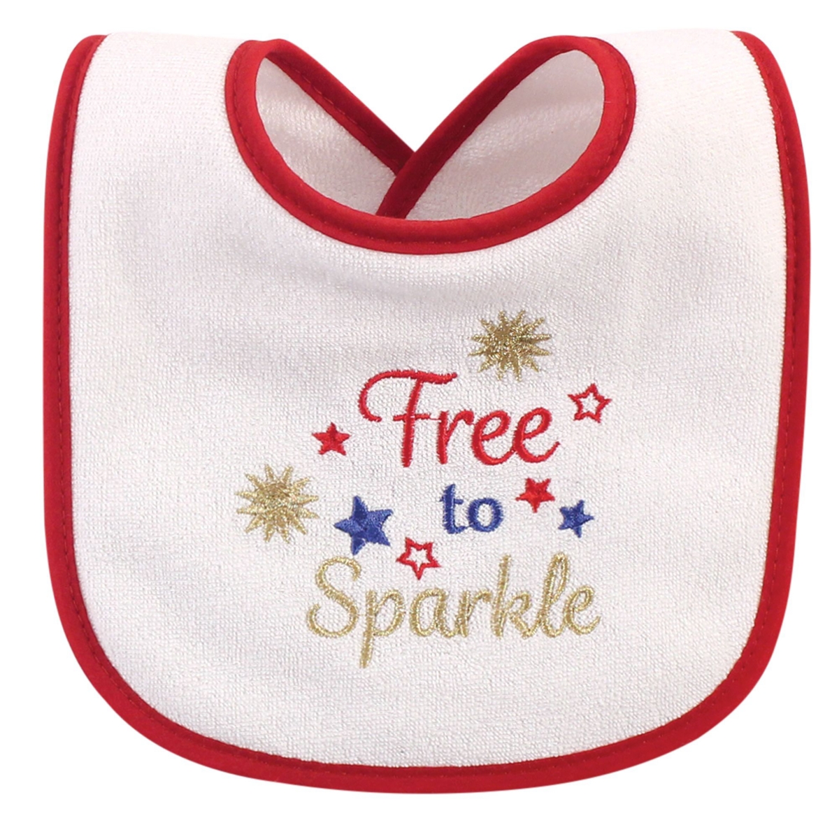 Hudson Baby Infant Girl Cotton Terry Drooler Bibs with Fiber Filling 10pk, Holiday Girl I Am One, One Size - Assorted Pre-Pack