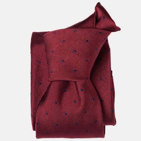 Мужские галстуки Elizabetta Pisa Silk Jacquard Tie, цвет: Бордовый