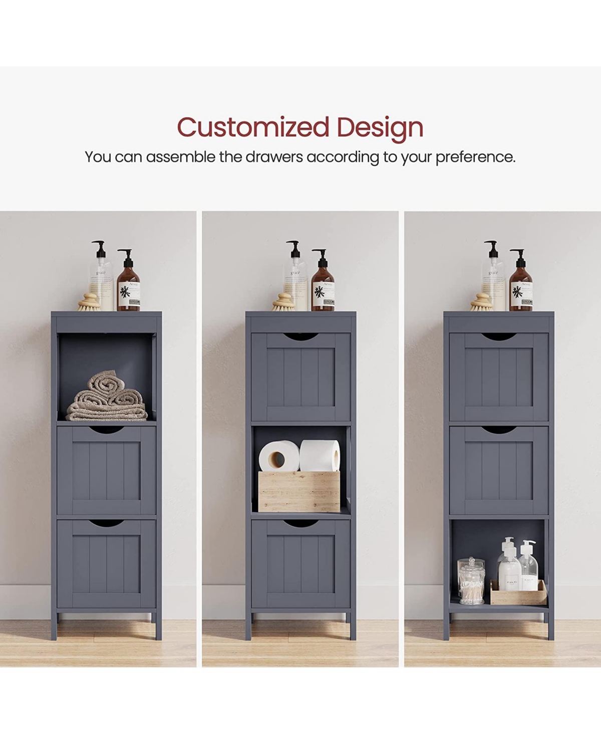Slickblue Bathroom Floor Cabinet – Stylish and Functional Storage for Any Bathroom