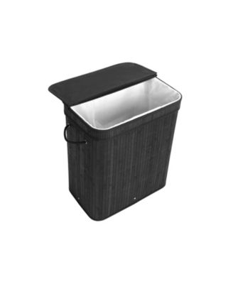 Wicker Laundry Basket with Cotton Handles