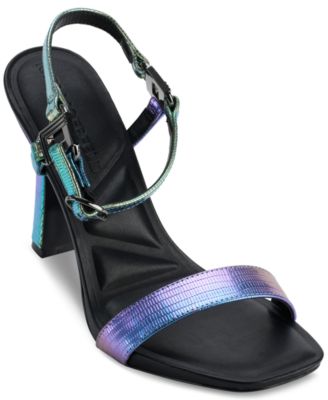 Cybil High-Heel Square-Toe Sandals