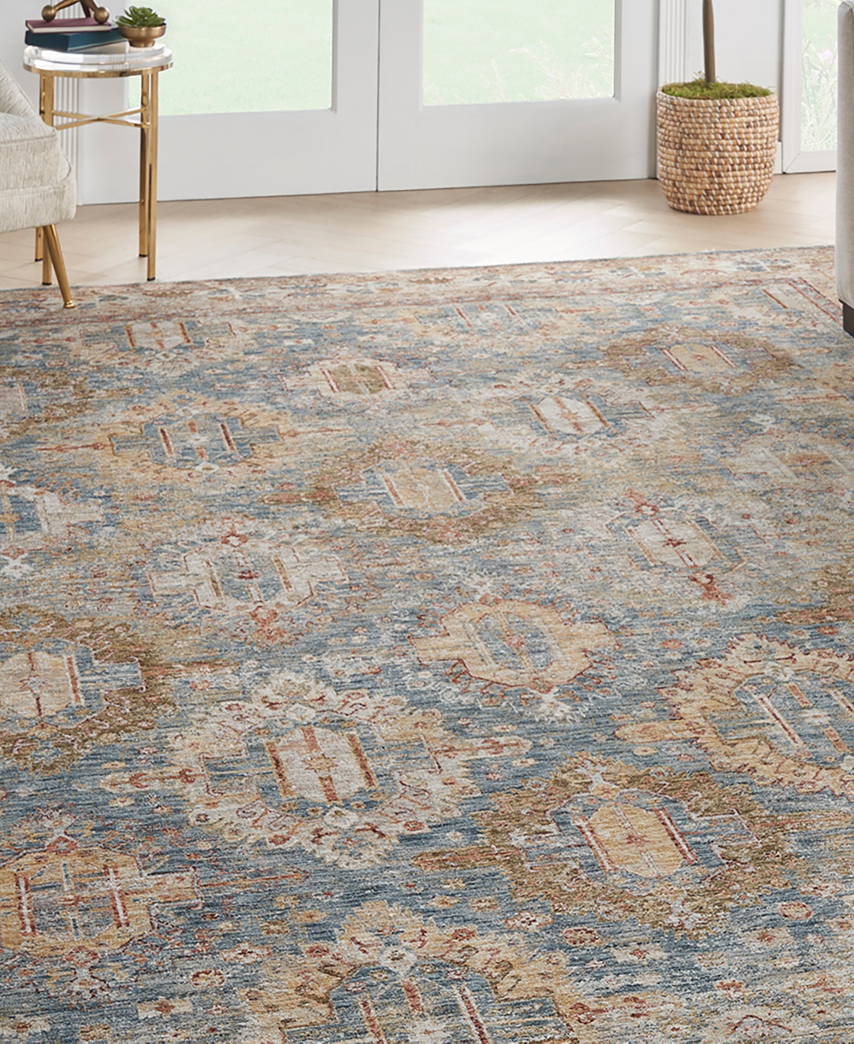 Km Home Sahar Shr01 11'6 X 14'9 Area Rug In Blue