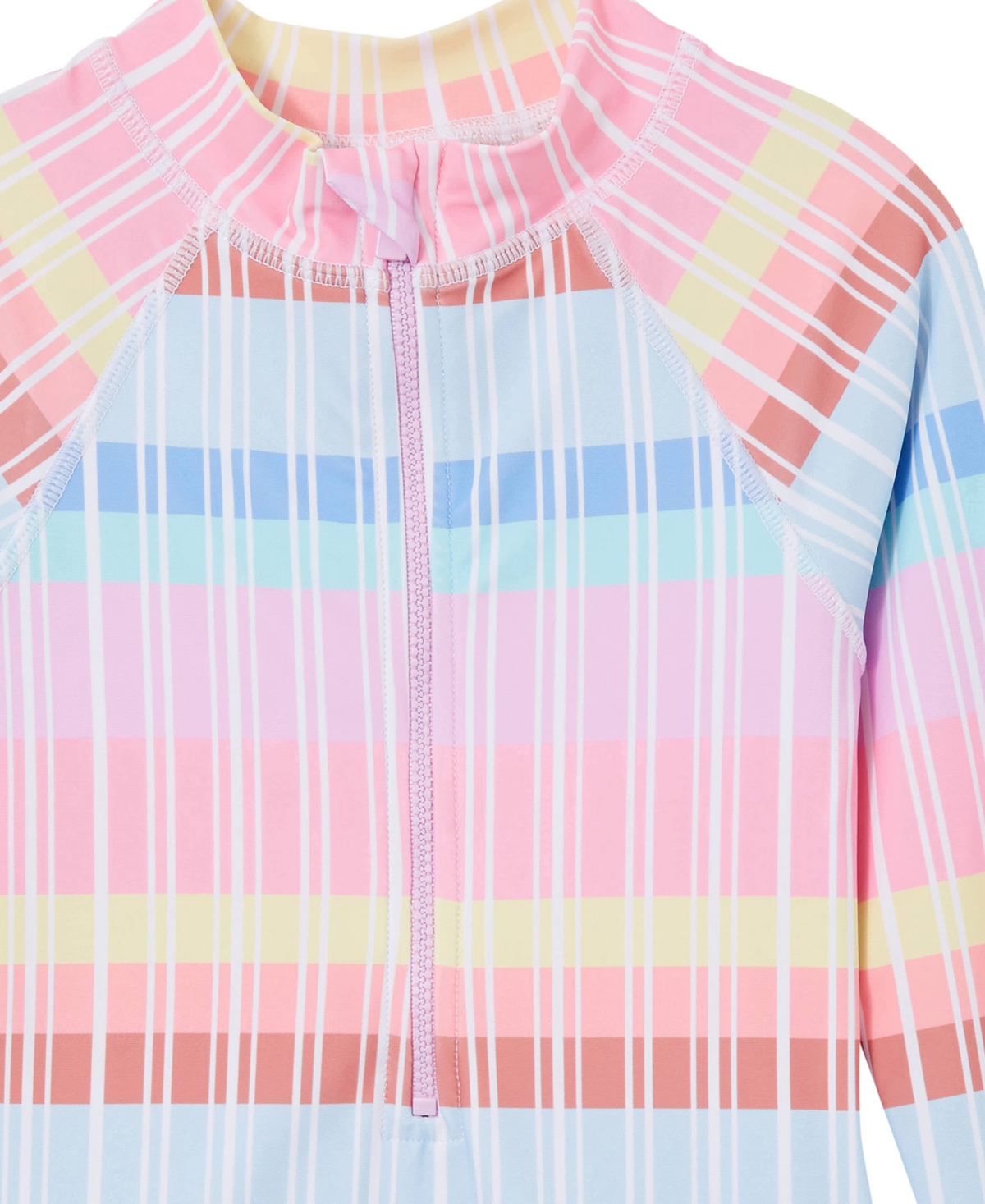 Shop Cotton On Little Girls Lydia Swimwear One Piece In Block Stripe Rainbow