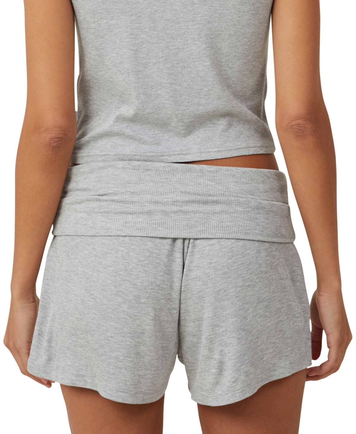 Shop Cotton On Women's Sleep Recovery Roll Waist Pajama Short In Grey