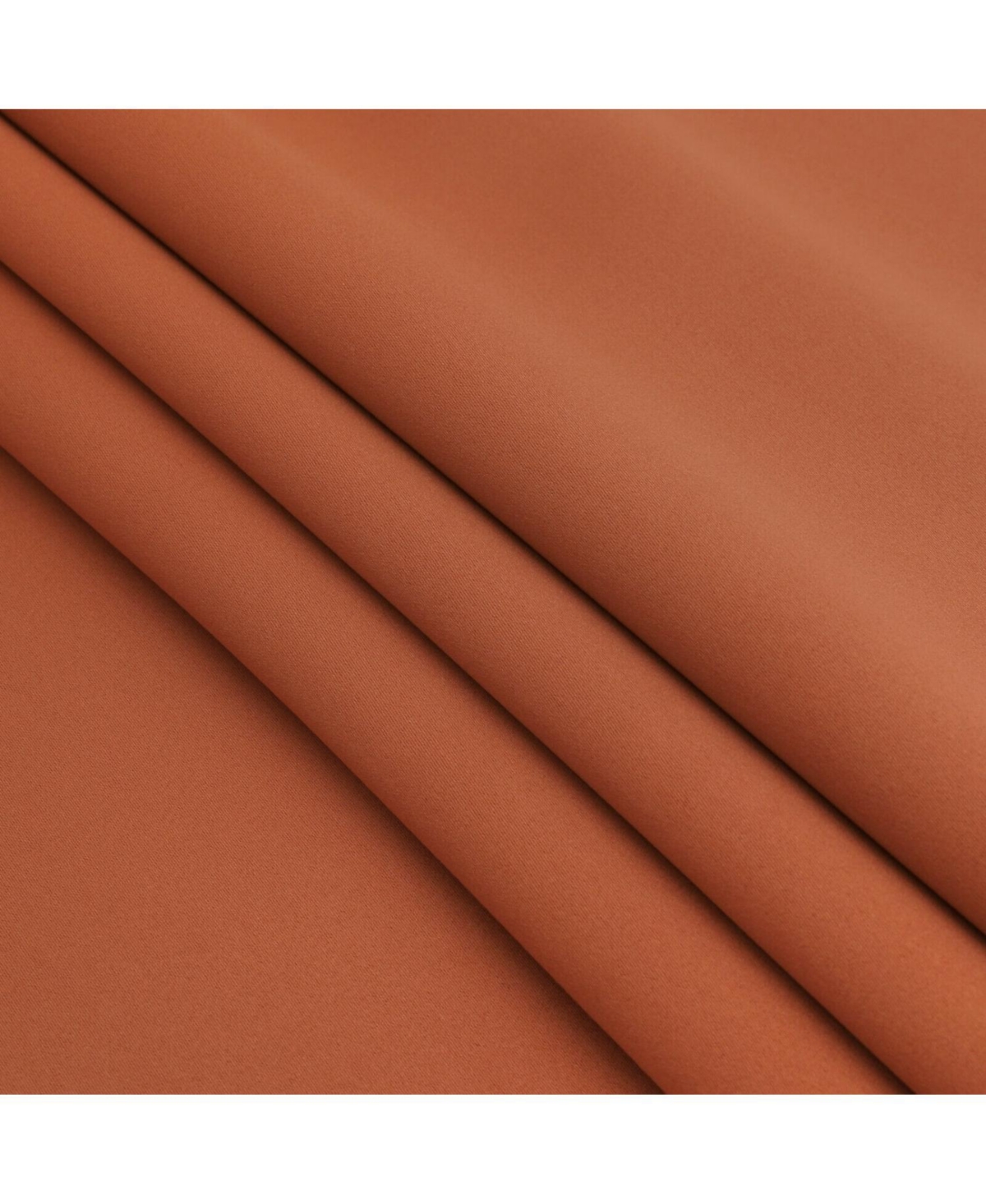 Kate Aurora Hotel Living 2 Pack 100% Blackout Grommet Top Orange Spice Curtain Panels