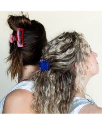 Clip Set - Red + Blue Star