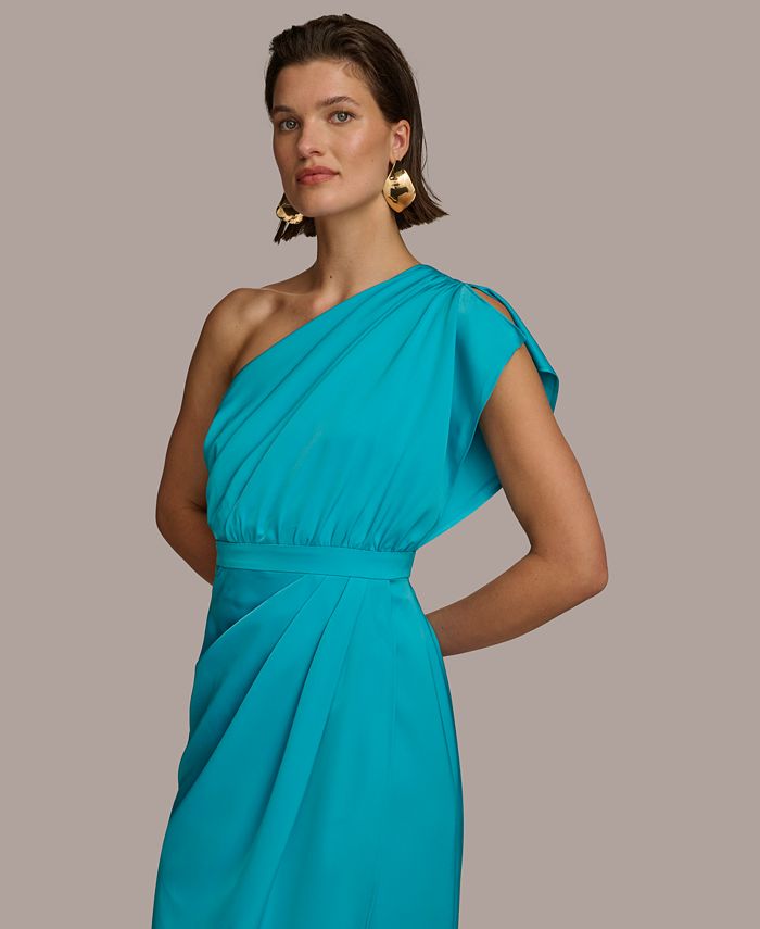 Donna Karan New York Donna Karan Women's Asymmetric Draped Sleeveless ...