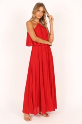 Women's Gia Pleated Halterneck Maxi Dress