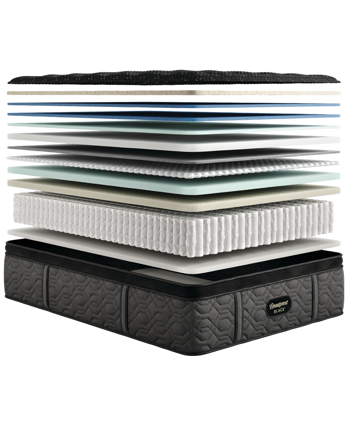 Beautyrest Black Series Three 16.75" Plush Pillowtop Mattress Set In No Color