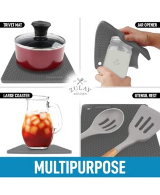 4 Pack Non-Slip Silicone Trivet Mat Set