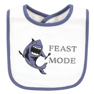 Boys 10-Piece Soft Interlock Feeding Bib Set