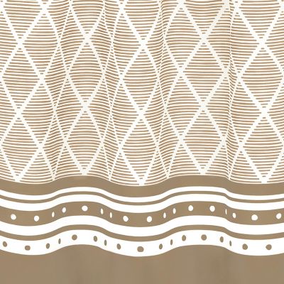 Chevron Sunflower Complete Cottage Kitchen Curtain Tier & Valance Set