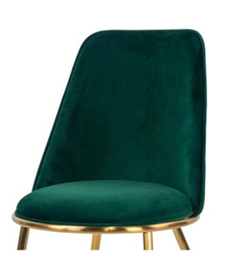 34" Anzu Fabric, Metal Dining Chair, Set of 2