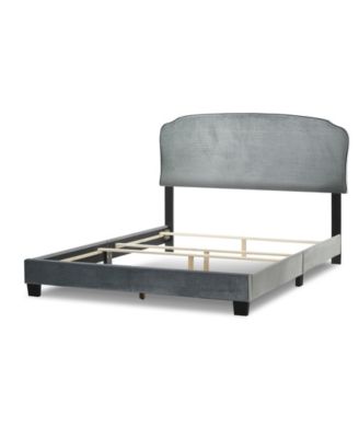 48.75" Aric Fabric, Rubberwood Queen Bed