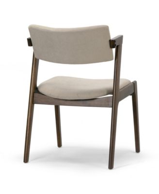 31.3" Auden Rubberwood, Fabric Dining Chair, Set of 2