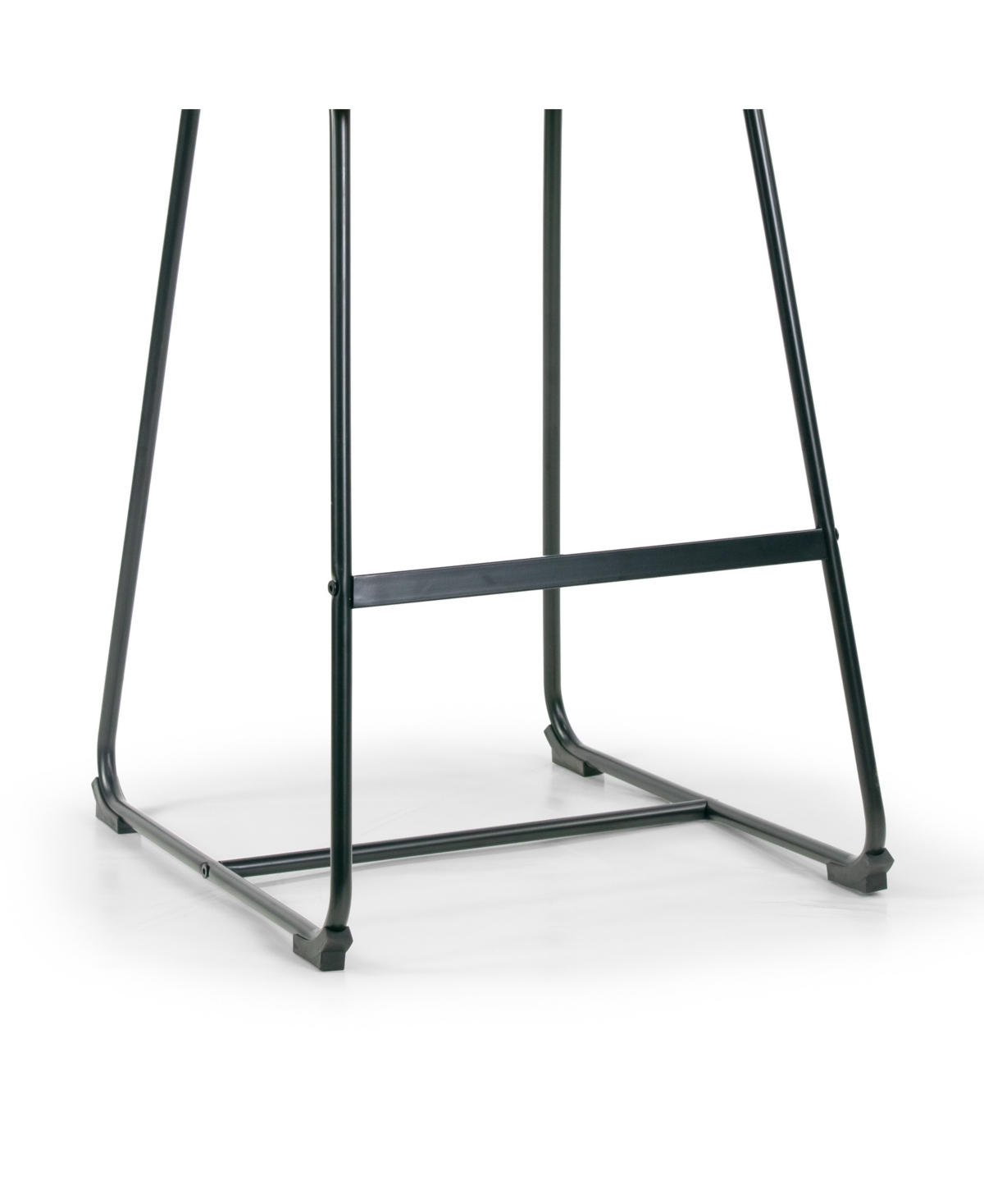 Glamour Home 30" Aulani Iron, Polyester Barstool, Set Of 2 In Dark Brown