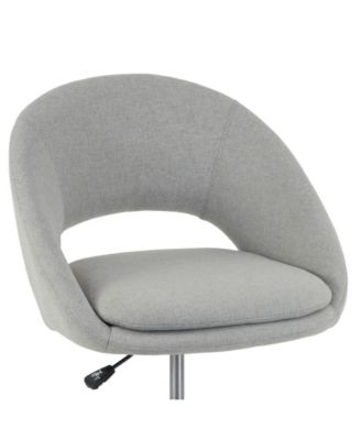 34.75" Aura Fabric, Metal Task Chair