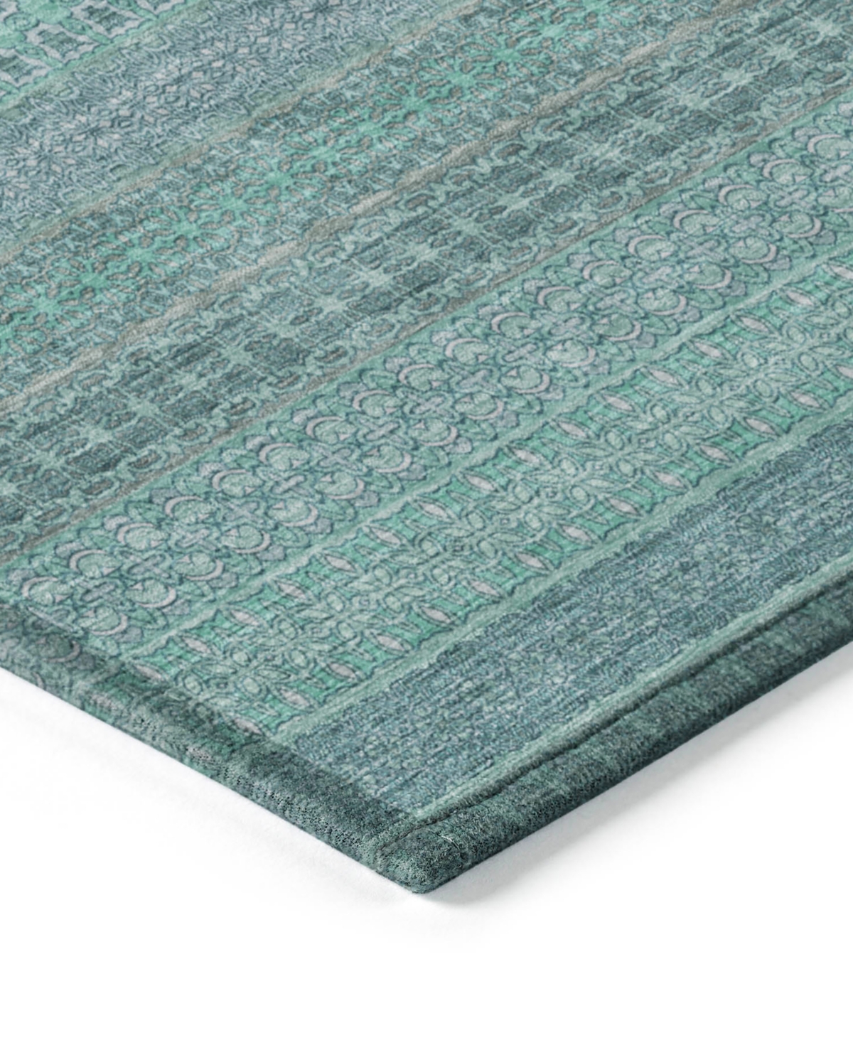 Addison Chantille Machine Washable Acn527 3'x5' Area Rug In Green