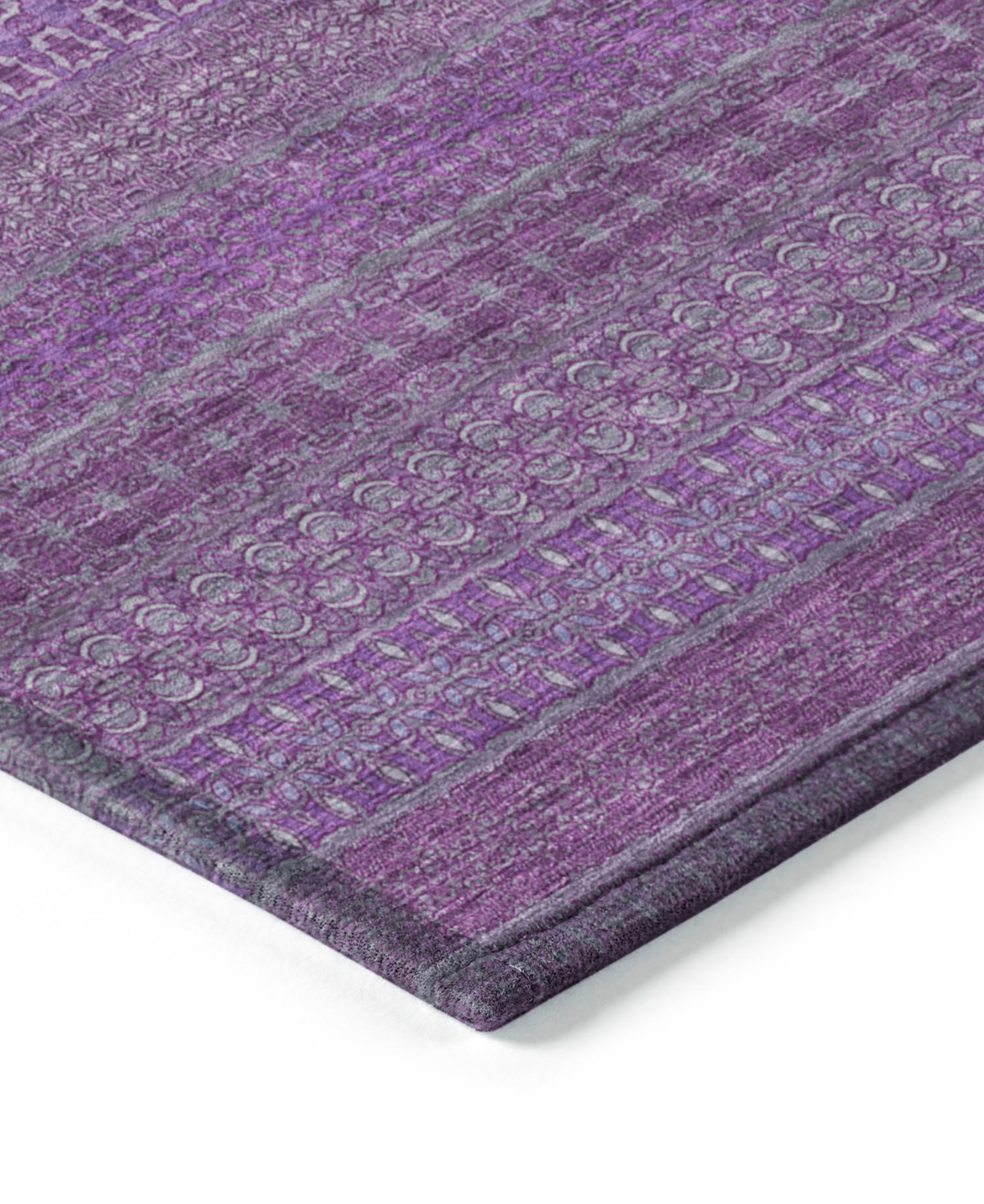 Addison Chantille Machine Washable Acn527 8'x10' Area Rug In Eggplant