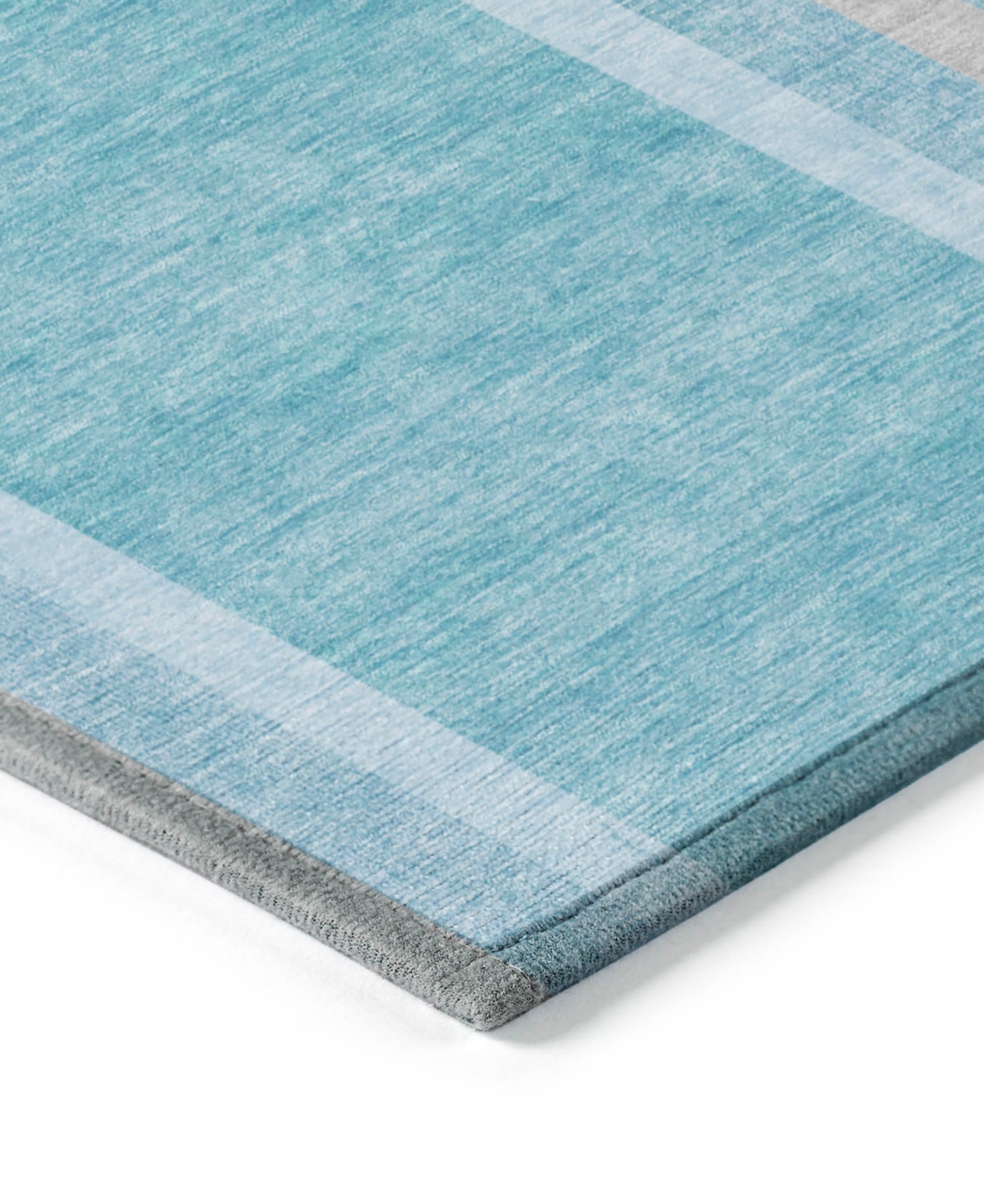 Addison Chantille Machine Washable Acn532 3'x5' Area Rug In Ocean