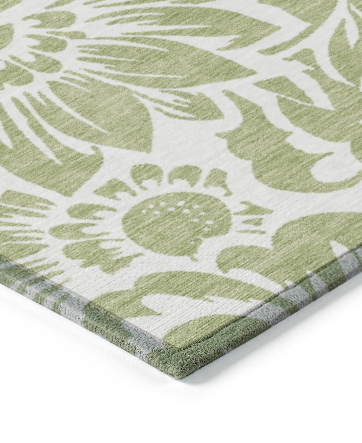 Shop Addison Chantille Machine Washable Acn551 10'x14' Area Rug In Lime