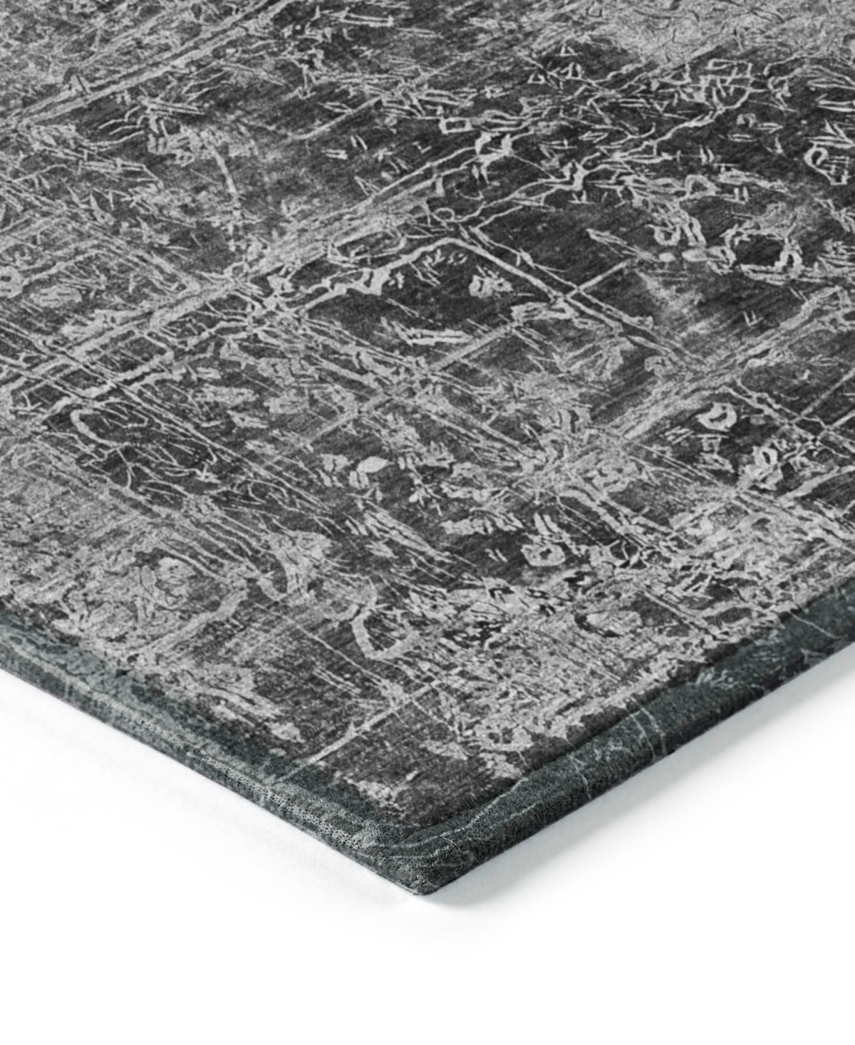 Addison Chantille Machine Washable Acn559 2'3x7'6 Runner Area Rug In Gray