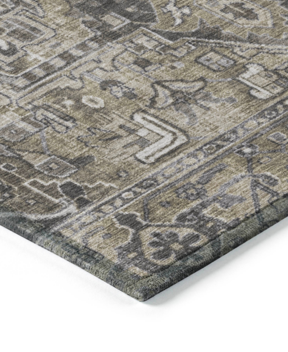 Shop Addison Chantille Machine Washable Acn570 10'x14' Area Rug In Taupe