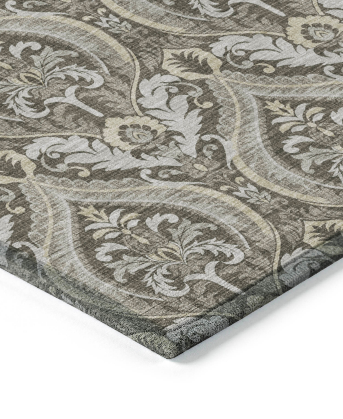 Addison Chantille Machine Washable Acn572 2'3x7'6 Runner Area Rug In Taupe