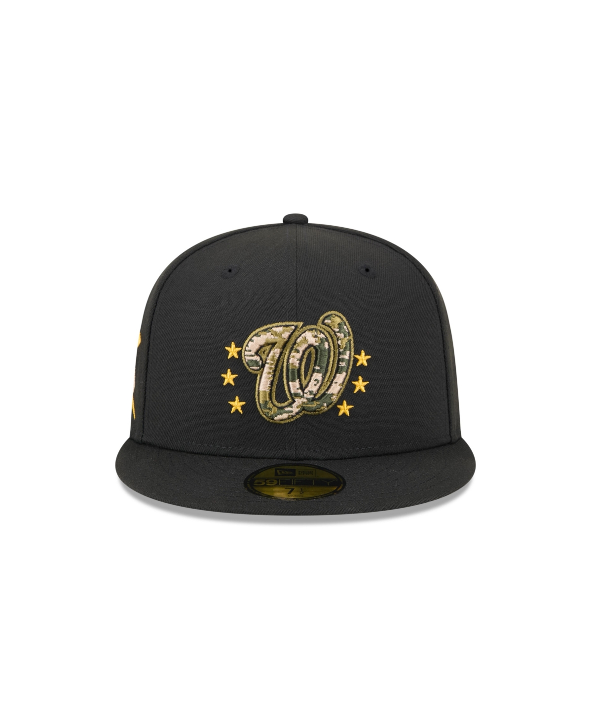 New Era Men's Black Washington Nationals 2024 Armed Forces Day On-field 59fifty Fitted Hat In Black