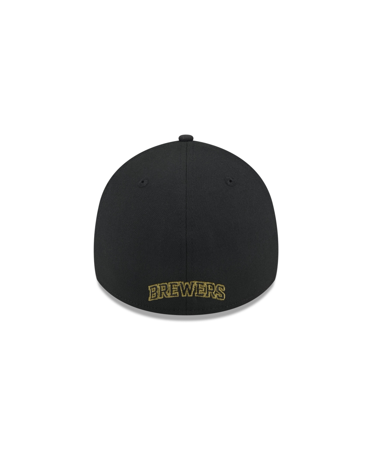 New Era Men's Black Milwaukee Brewers 2024 Armed Forces Day 39thirty Flex Hat In Black
