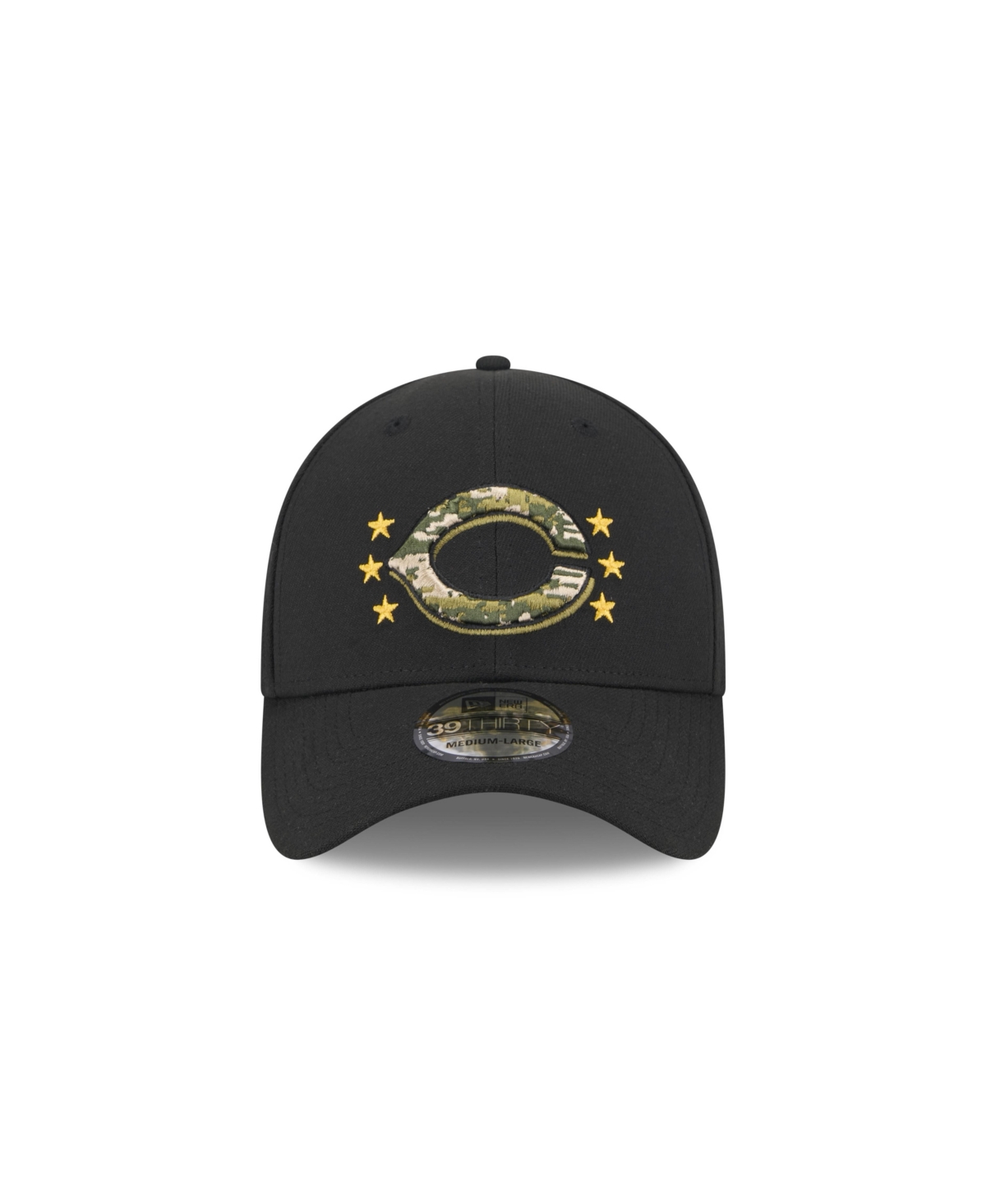 New Era Black Cincinnati Reds 2024 Armed Forces Day 9twenty Adjustable Hat In Black