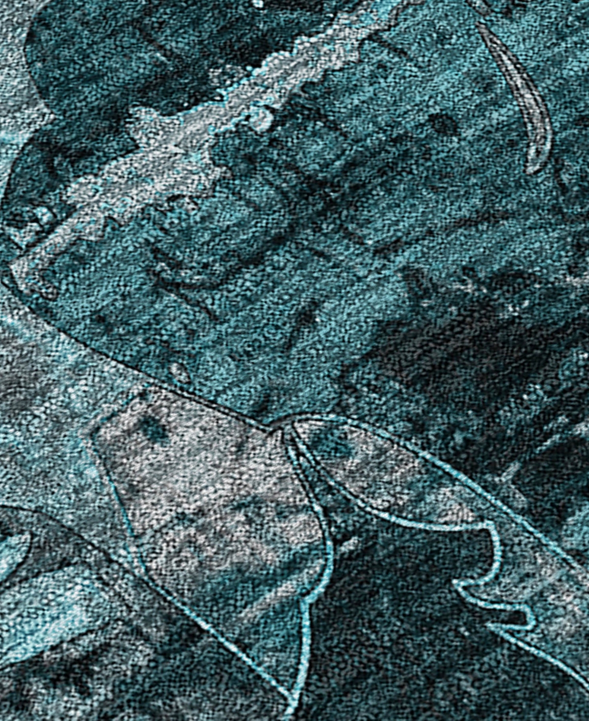 Addison Chantille Machine Washable Acn555 2'6x3'10 Area Rug In Ocean