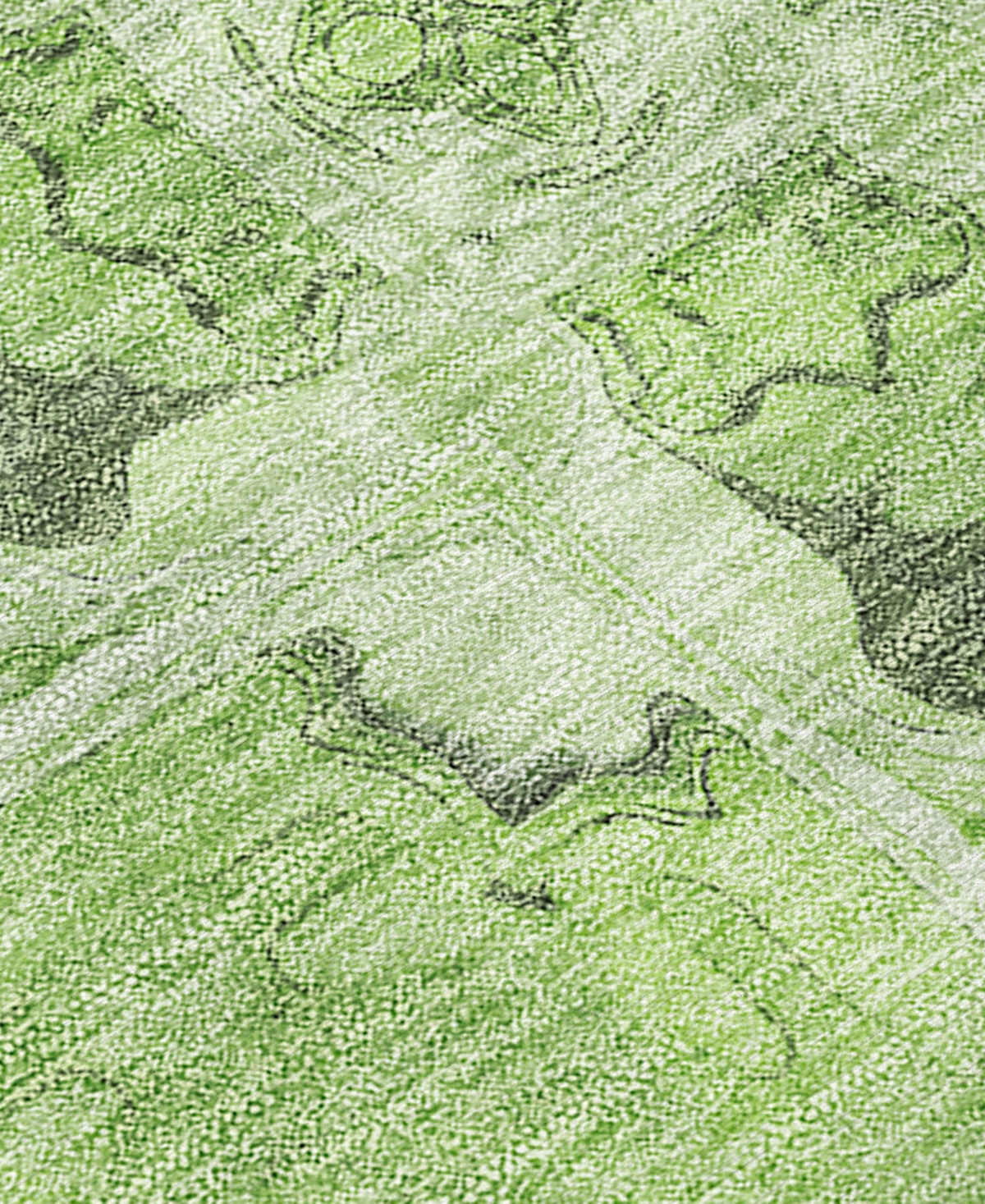 Addison Chantille Machine Washable Acn564 2'3x7'6 Runner Area Rug In Green