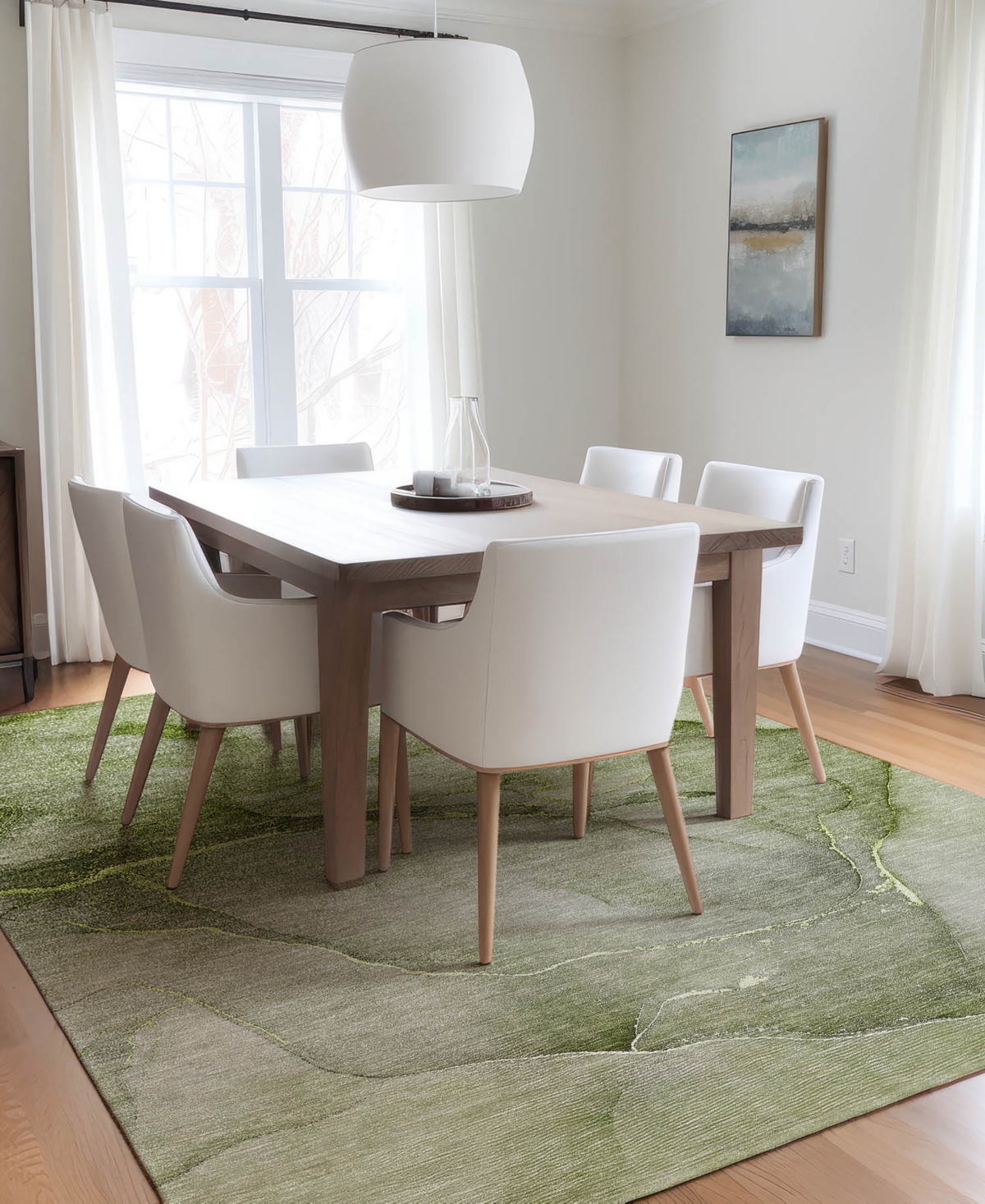 Addison Chantille Machine Washable Acn508 8'x10' Area Rug In Olive