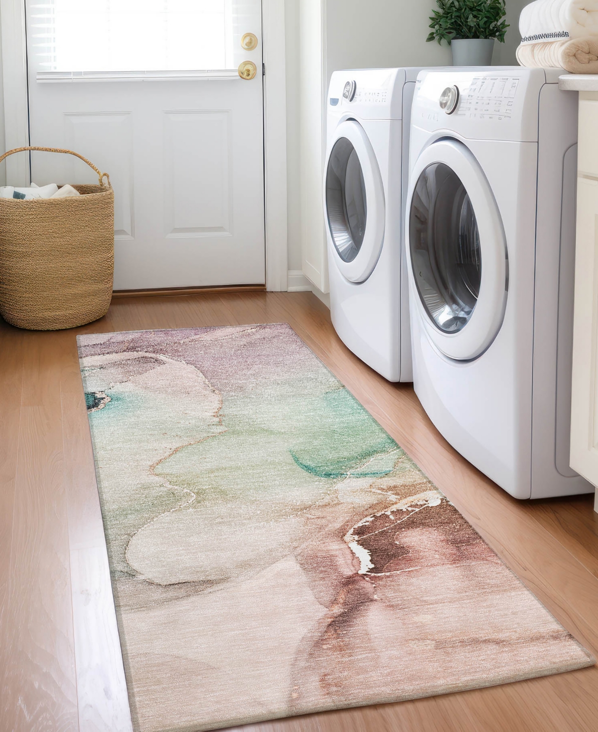 Addison Chantille Machine Washable Acn521 2'3x7'6 Runner Area Rug In Ocean