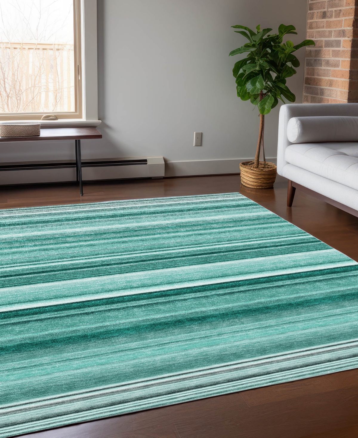 Addison Chantille Machine Washable Acn529 9'x12' Area Rug In Blue