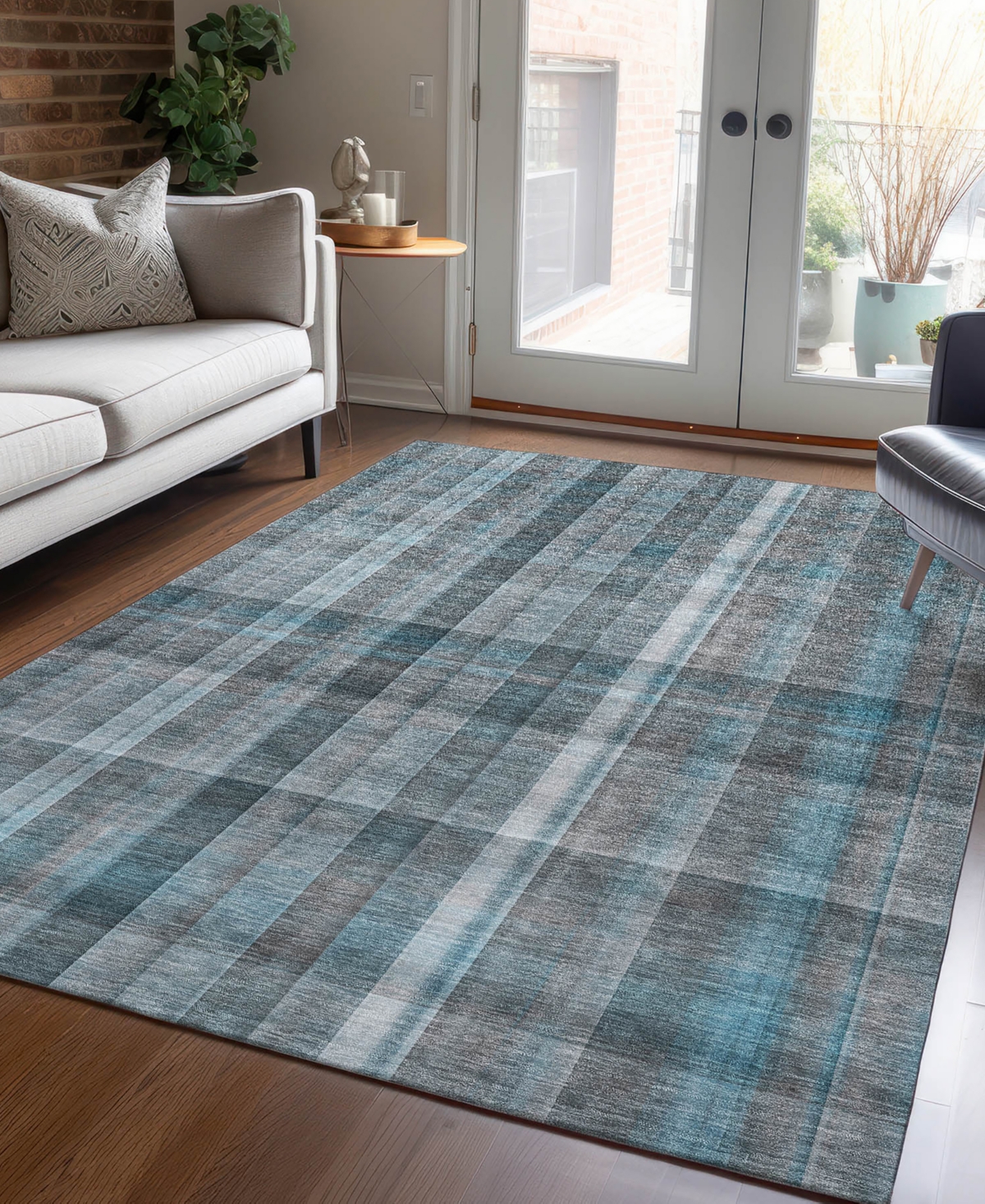 Shop Addison Chantille Machine Washable Acn534 10'x14' Area Rug In Ocean