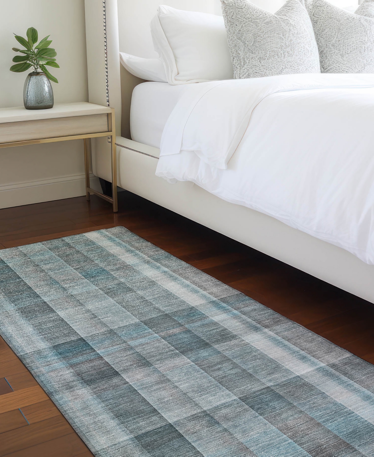 Addison Chantille Machine Washable Acn534 2'3x7'6 Runner Area Rug In Ocean