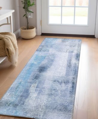 Chantille Machine Washable ACN537 2'3x7'6 Runner Area Rug