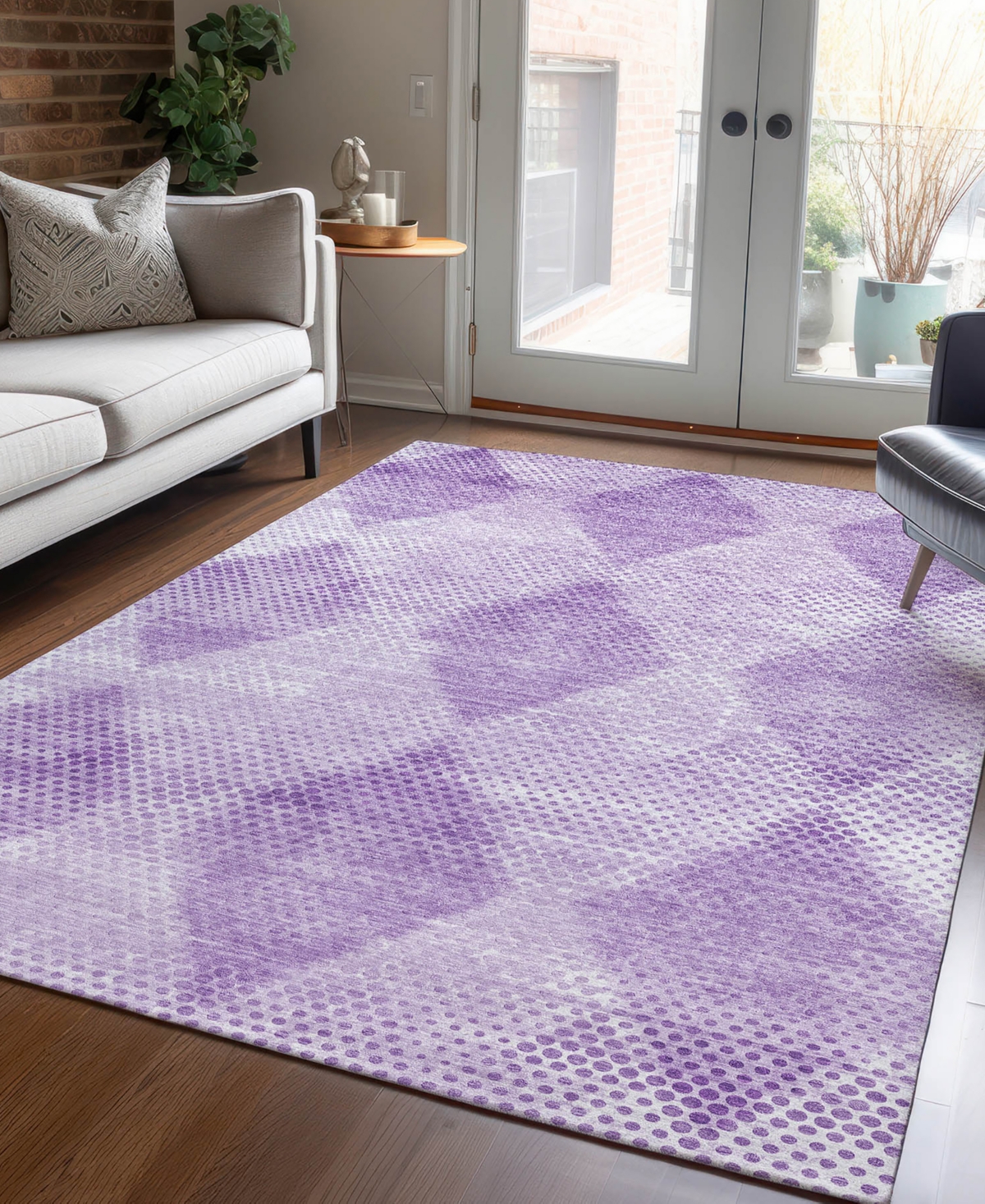 Shop Addison Chantille Machine Washable Acn539 10'x14' Area Rug In Lavender