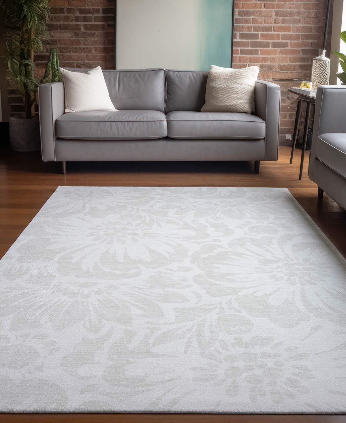 Addison Chantille Machine Washable Acn551 9'x12' Area Rug In Ivory