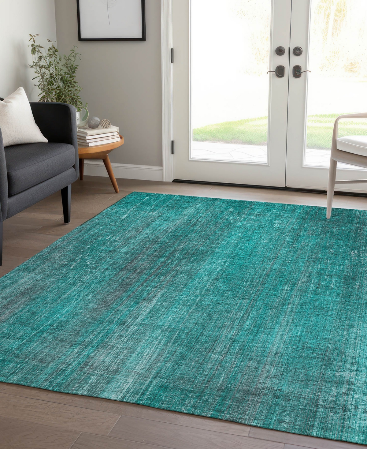 Shop Addison Chantille Machine Washable Acn552 10'x14' Area Rug In Ocean