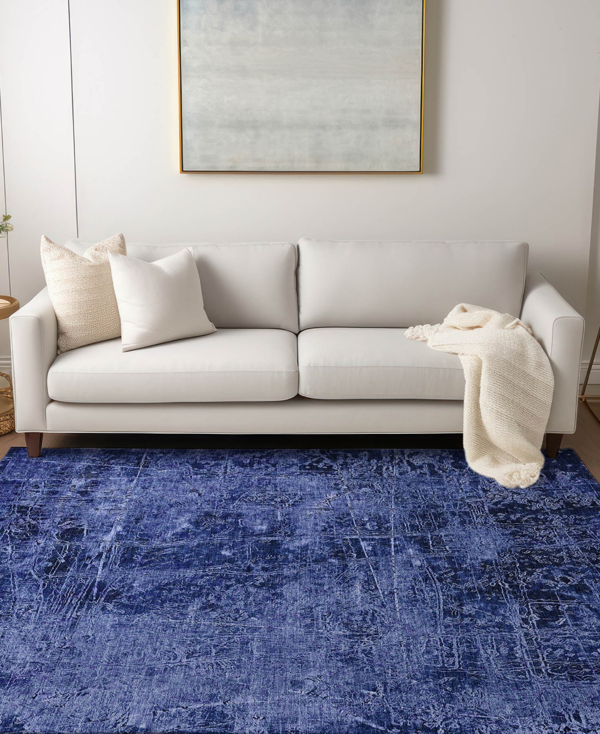 Addison Chantille Machine Washable Acn559 3'x5' Area Rug In Navy